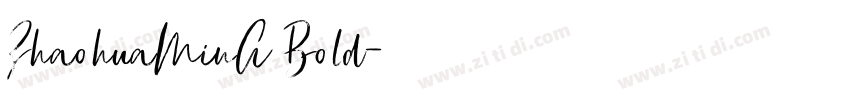 ZhaohuaMinA Bold字体转换